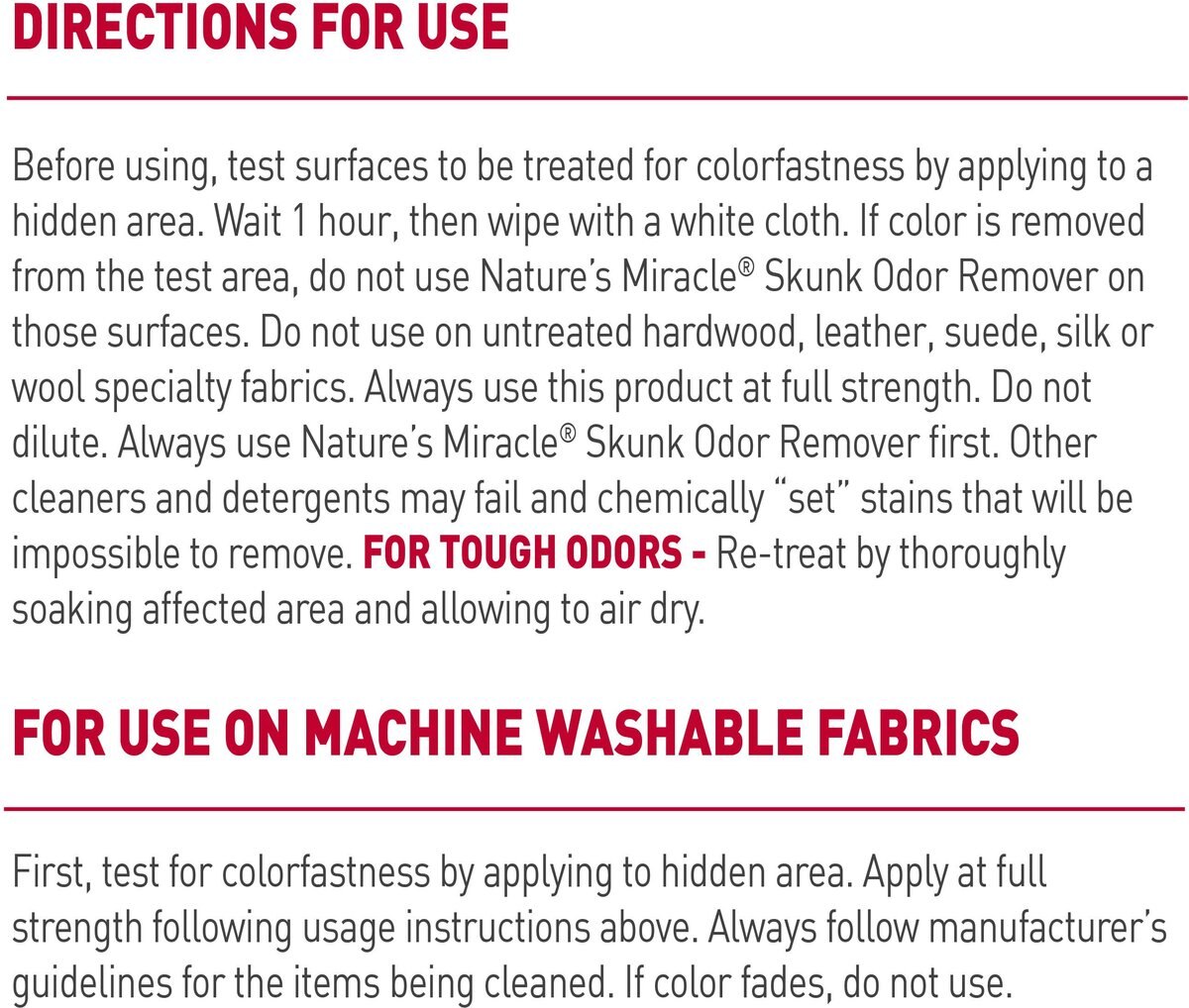 NATURE'S MIRACLE Lavender Scented Skunk Odor Remover, 32oz bottle