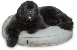 Bark and Slumber Birdie Plush Eco Friendly Fabric Round Lounger Dog Bed, blue, X-Large