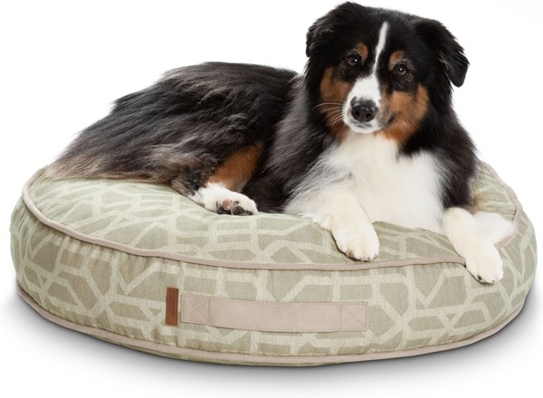Bark and Slumber Biscuit Plush Round Eco Friendly Fabric Lounger Dog Bed