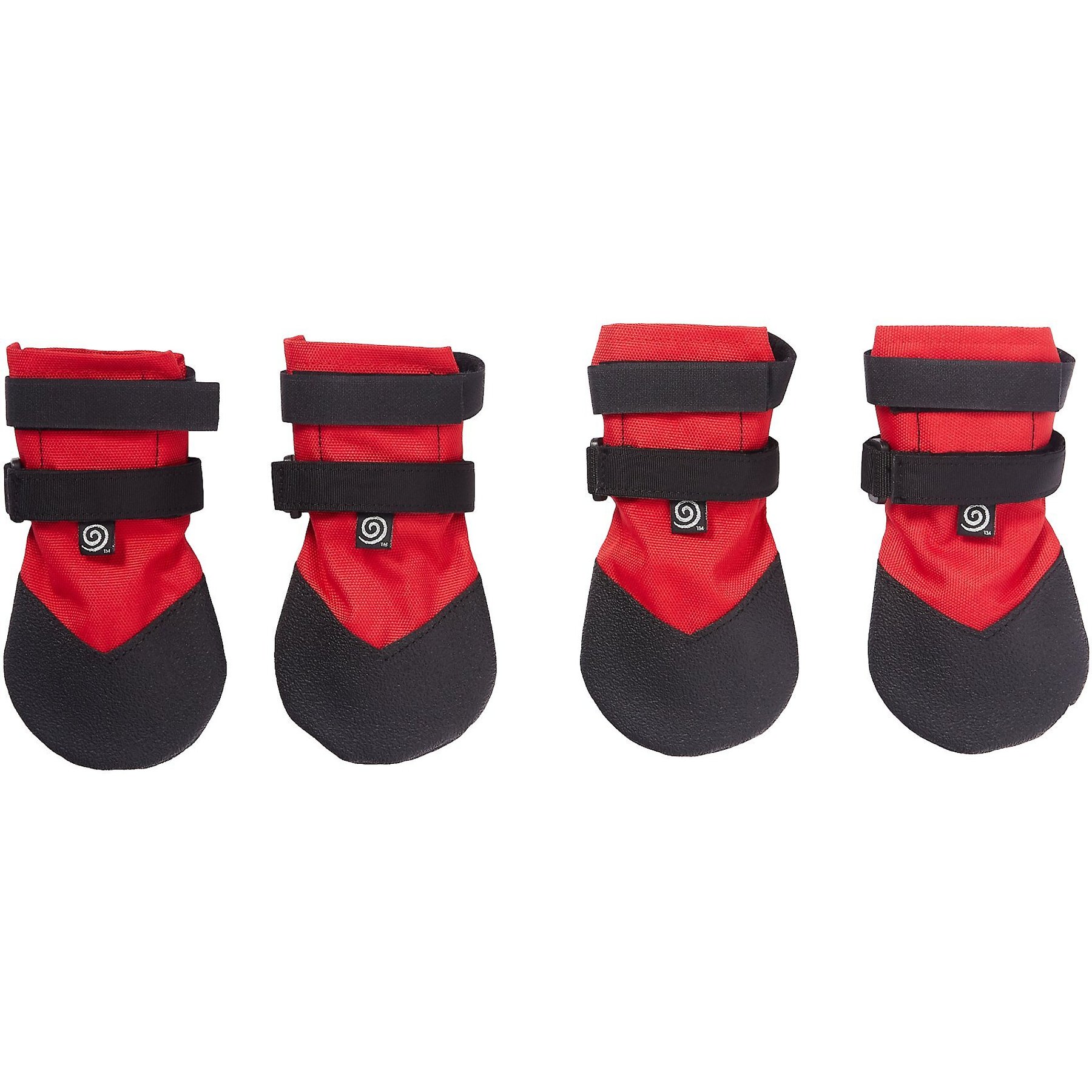 ULTRA PAWS Durable Dog Boots, 4 count, Red, Large