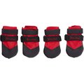 Ultra Paws Rugged Dog Boots, 4 count, Red