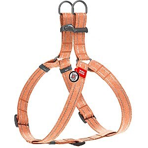 WAUDOG Re-Cotton Recycled Material QR Passport Dog Harness, Orange, Medium