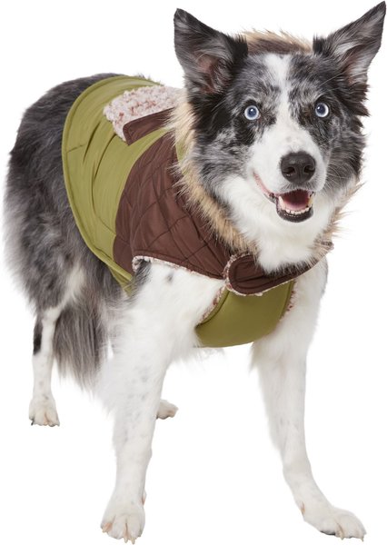 Frisco Heavy Weight 2-Tone Sherpa Lined Hybrid Quilted Dog & Cat Parka, X-Large slide 1 of 8