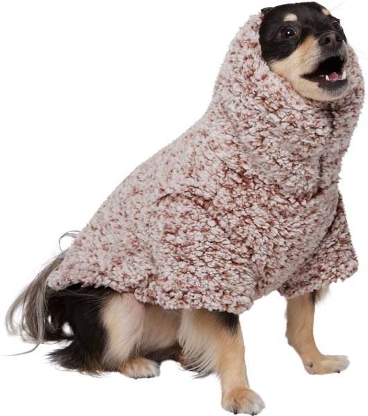 FRISCO Medium Weight Double Layer Sherpa Dog Coat with Built in Snood ...