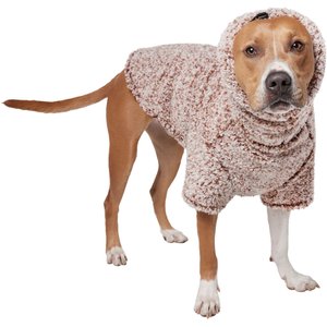 Frisco Double Layer Sherpa Dog Coat with Built in Snood