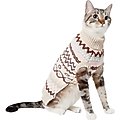 Frisco Sherpa Lined Fairisle Dog & Cat Sweater, Small