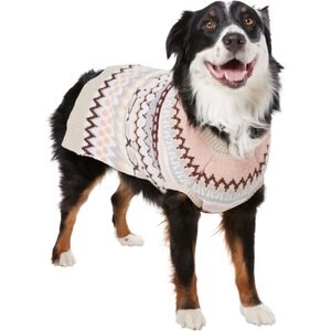 Frisco Sherpa Lined Fairisle Dog & Cat Sweater, XX-Large