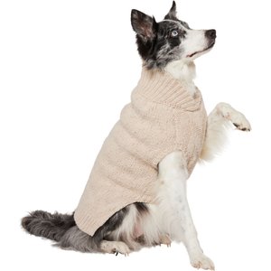 Frisco Sherpa Lined Chunky Cable Knit Dog & Cat Sweater, X-Large