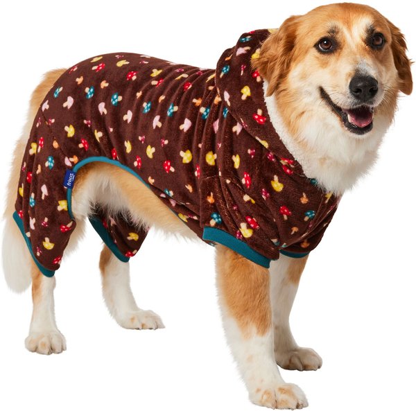 Frisco Cozy Plush Fleece Dog & Cat PJs, Mushrooms, XX-Large slide 1 of 7