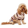 Frisco Fairisle Cozy Plush Fleece Dog & Cat PJs, Cream, Medium