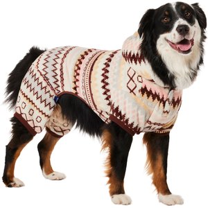 Frisco Fairisle Cozy Plush Fleece Dog & Cat PJs, Cream, XX-Large