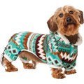 Frisco Fairisle Cozy Plush Fleece Dog & Cat PJs, Green, Medium