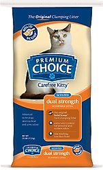 Premium Choice Carefree Fresh Scented Clumping Clay Cat Litter, 25-lb Bab