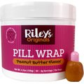 Riley's Originals Delicious Peanut Butter Flavored Pill Wrap Dog Treat, 4.2-oz bag