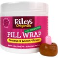 Riley's Originals Delicious Cheese & Bacon with Probiotics Pill Wrap Dog Treat, 4.2-oz jar