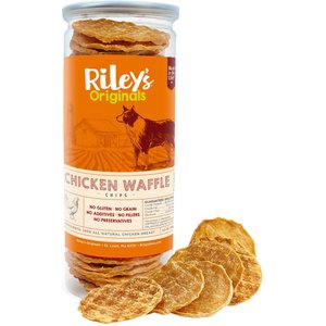 Riley's Waffles Chicken Chips Dehydrated Dog Treats, 5.5-oz bag
