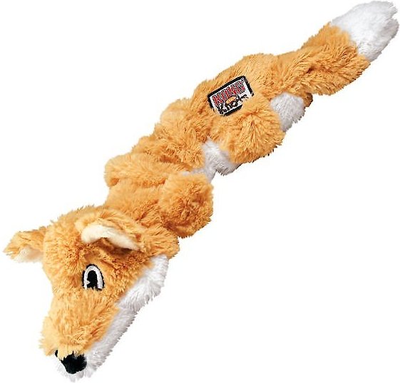 KONG Scrunch Knots Fox Dog Toy 