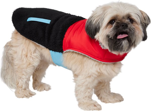 Black and White Chewy V Coat for Dogs and Cats