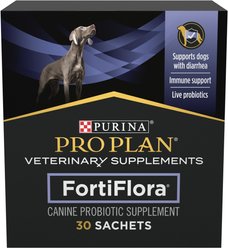 Purina Pro Plan Veterinary Diets FortiFlora Powder Digestive Supplement for Dogs, 180 count