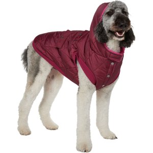 Frisco Heavy Weight Matte Quilted Volume Dog & Cat Puffer, Burgundy, XX-Large