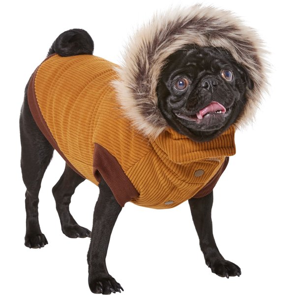 FRISCO Mid-Heavyweight Love Insulated Dog & Cat Coat, Olive, Large ...