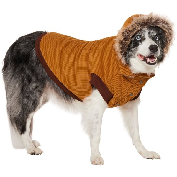 KURGO Loft Reversible Insulated Dog Quilted Coat, Chili Red & Charcoal