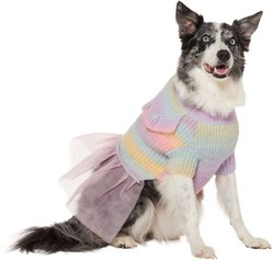 Frisco Soft Multi Stripe Ombre Dog & Cat Sweater Dress, X-Large
