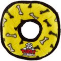 Tuffy's Junior Ring Squeaky Plush Dog Toy, Yellow Bones