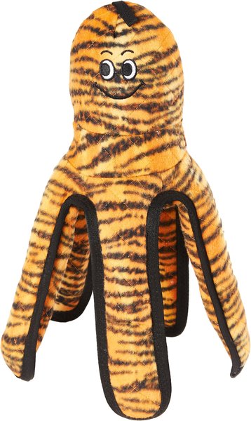 Tuffy's Mega Creature Tiger Print Octopus Squeaky Plush Dog Toy, Jersey Shore Pete slide 1 of 7