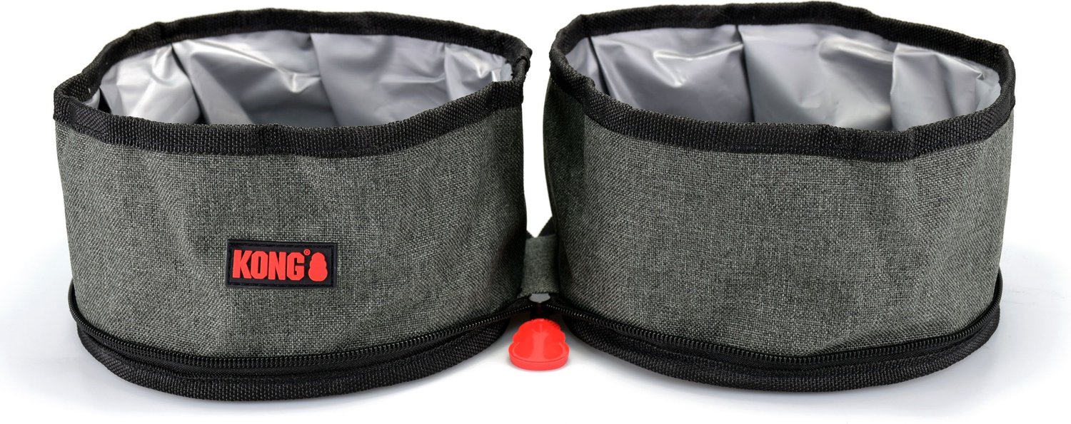 KONG FoldUp Double Dog Bowl