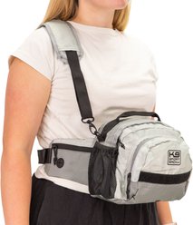 K9 Sport Sack K9 Kompanion Walking Dog Supply Bag Accessory with Leash, One Size, Glacier Gray