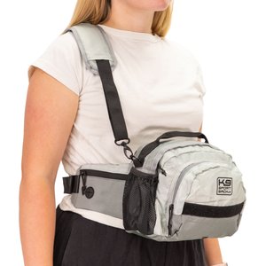 K9 Sport Sack K9 Kompanion Walking Dog Supply Bag Accessory with Leash, One Size, Glacier Gray