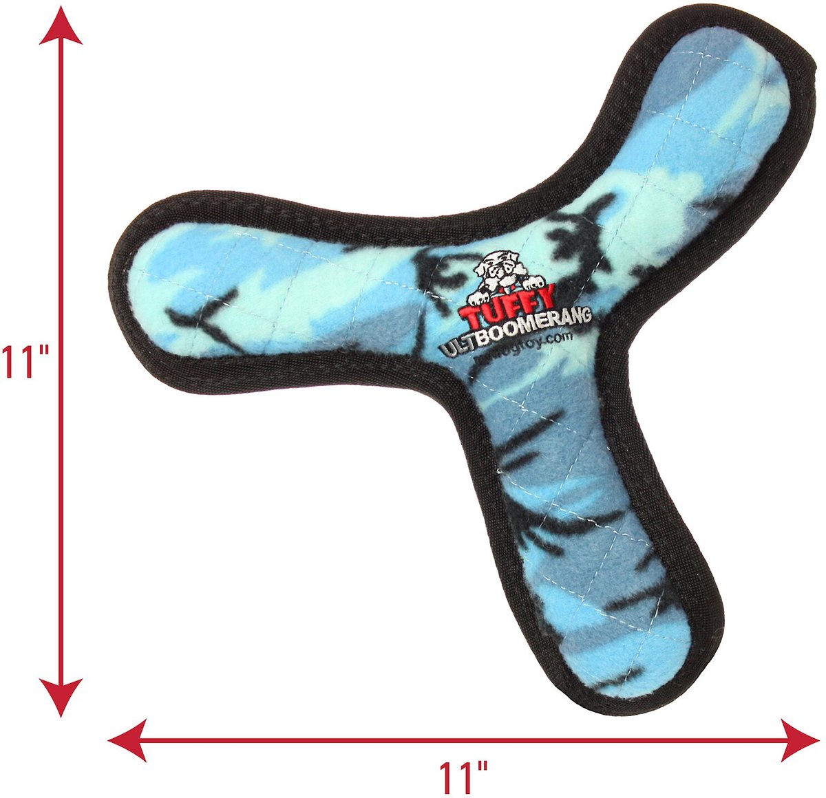 Tuffy's Mega Bowmerang Squeaky Plush Dog Toy