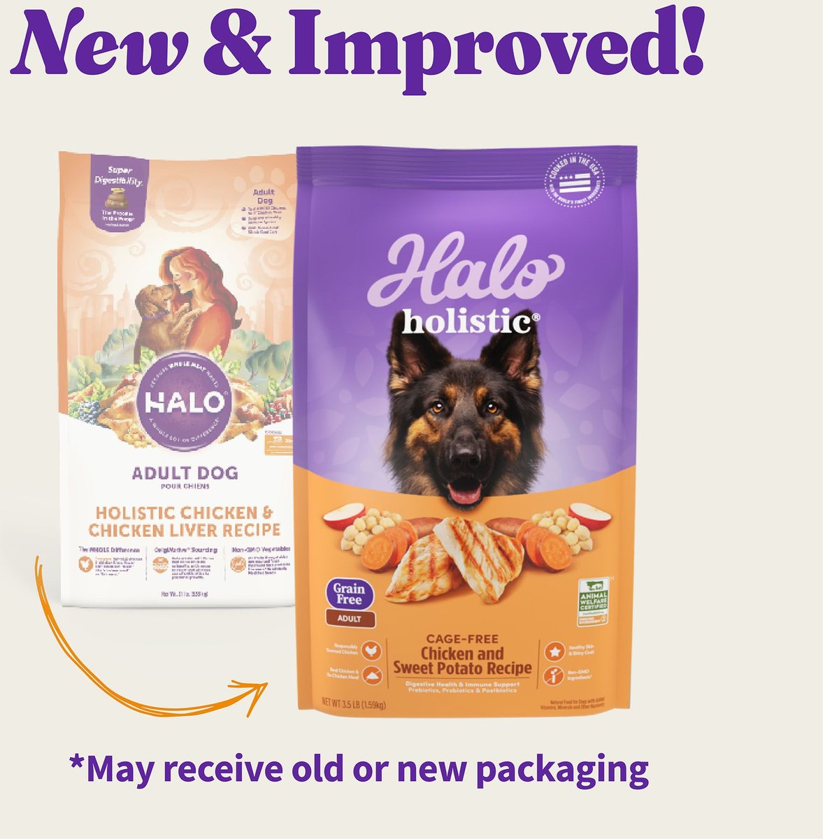 Halo senior hotsell dog food