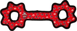 Tuffy's Ultimate Tug-O-Gear Squeaky Plush Dog Toy, Red Paws
