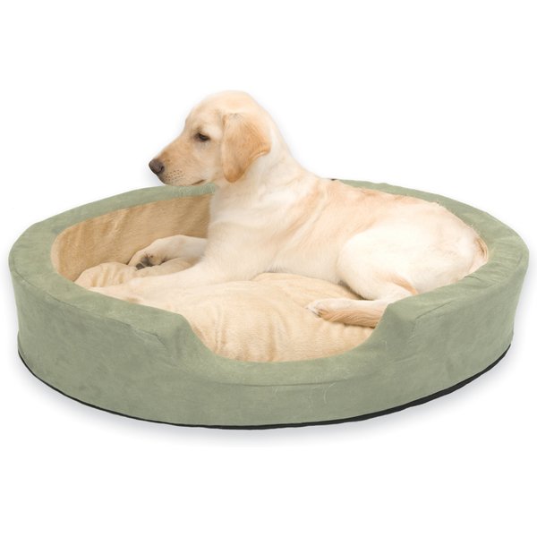 K&H Pet Products Thermo-Cushion Pet Bed, Sage Green