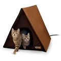 K&H Pet Products Outdoor Heated Multi-Kitty A-Frame House