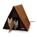 K&H Pet Products Outdoor Heated Multi-Kitty A-Frame House