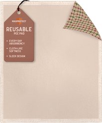 Chew + Heal Max Protect Plaid Reusable Dog Pee Pads, 34-in, 1 count