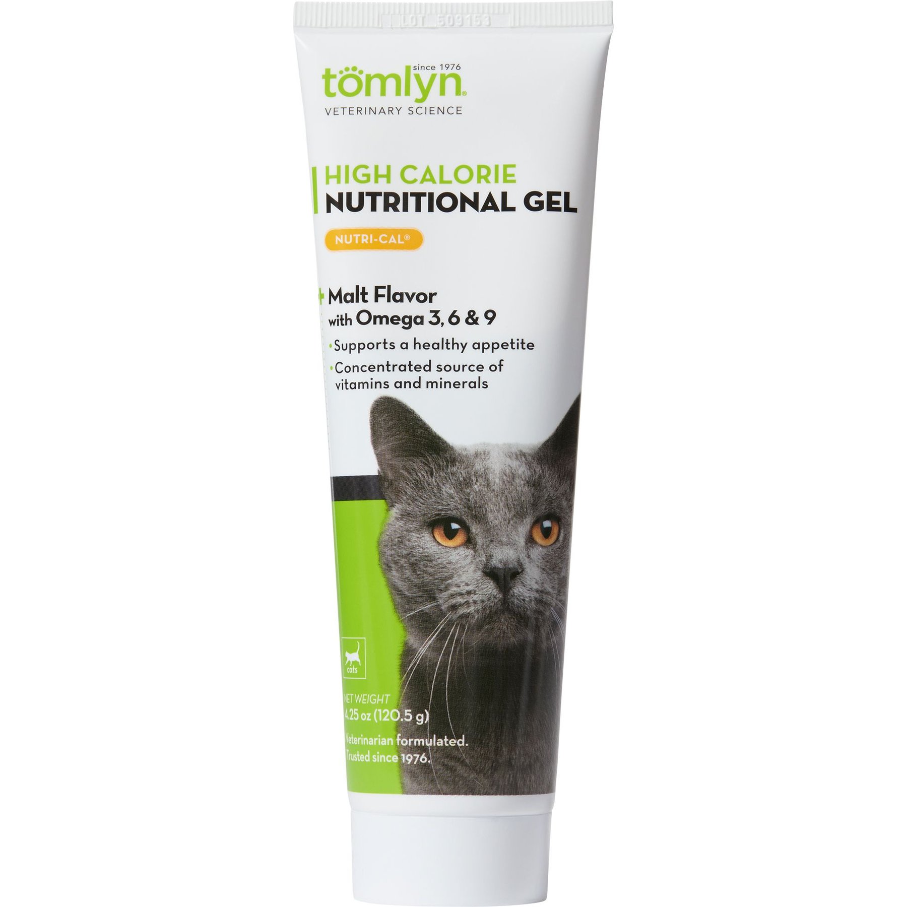 Tomlyn High Calorie Nutritional Gel for Cats (Nutri-Cal) - 4.25 oz
