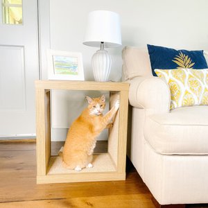 DESIGNER PET PRODUCTS Bailey Cat Scratcher End Table, Driftwood - Chewy.com