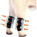 NeoAlly 3-in-1 Short Rear Leg Support Small Dog Splint Braces, Small