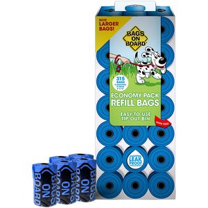 Bags on Board Bag Refill Pack, 315 count