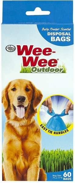 Four Paws Wee-Wee Scented Dog Waste Bags, 60 count slide 1 of 5