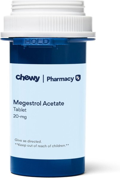 Megestrol Acetate (Generic) Tablets for Dogs, 20-mg, 60 tablets slide 1 of 5