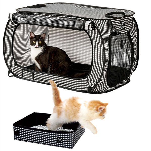 Necoichi Portable Stress Free Cage + Portable Cat Litter Box slide 1 of 9