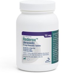 Rederox (Deracoxib) Chewable Tablets for Dogs, 75 mg, 30 tablets