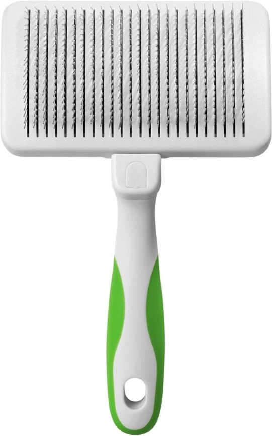 ANDIS SelfCleaning Dog Slicker Brush, Green/White