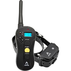 PATPET P610 600M Premium Waterproof Remote Medium & Large Dog Training Collar, Black