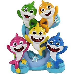 Penn-Plax Nickelodeon Baby Shark Family Aquarium Decoration, Small